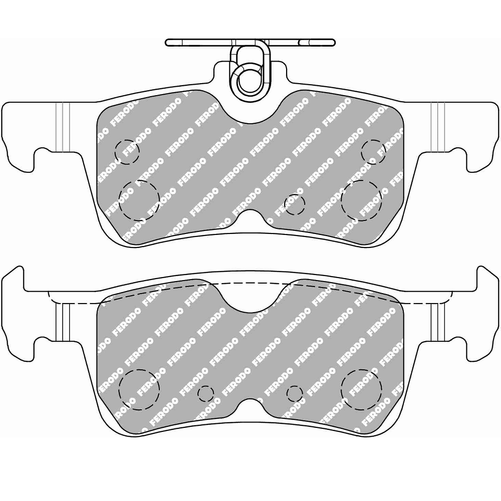 Plaquettes de frein FERODO DS2500 arrière Ford Fiesta MK7 2017- - F-CP5130H - FCP5130H - 3661768824375