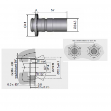 Staubli Male Coupling on Auto FIA Dash 12