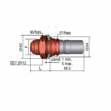 Coupleur mâle Staubli 7/8x14 JIC FIA Essence Dash10 joint JV