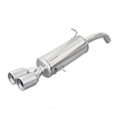 Echappement Inoxcar Silencieux Arrière 2X80 FORD FIESTA Mk7 ‘13 1.6 ST 180CV après 2013 diam 54