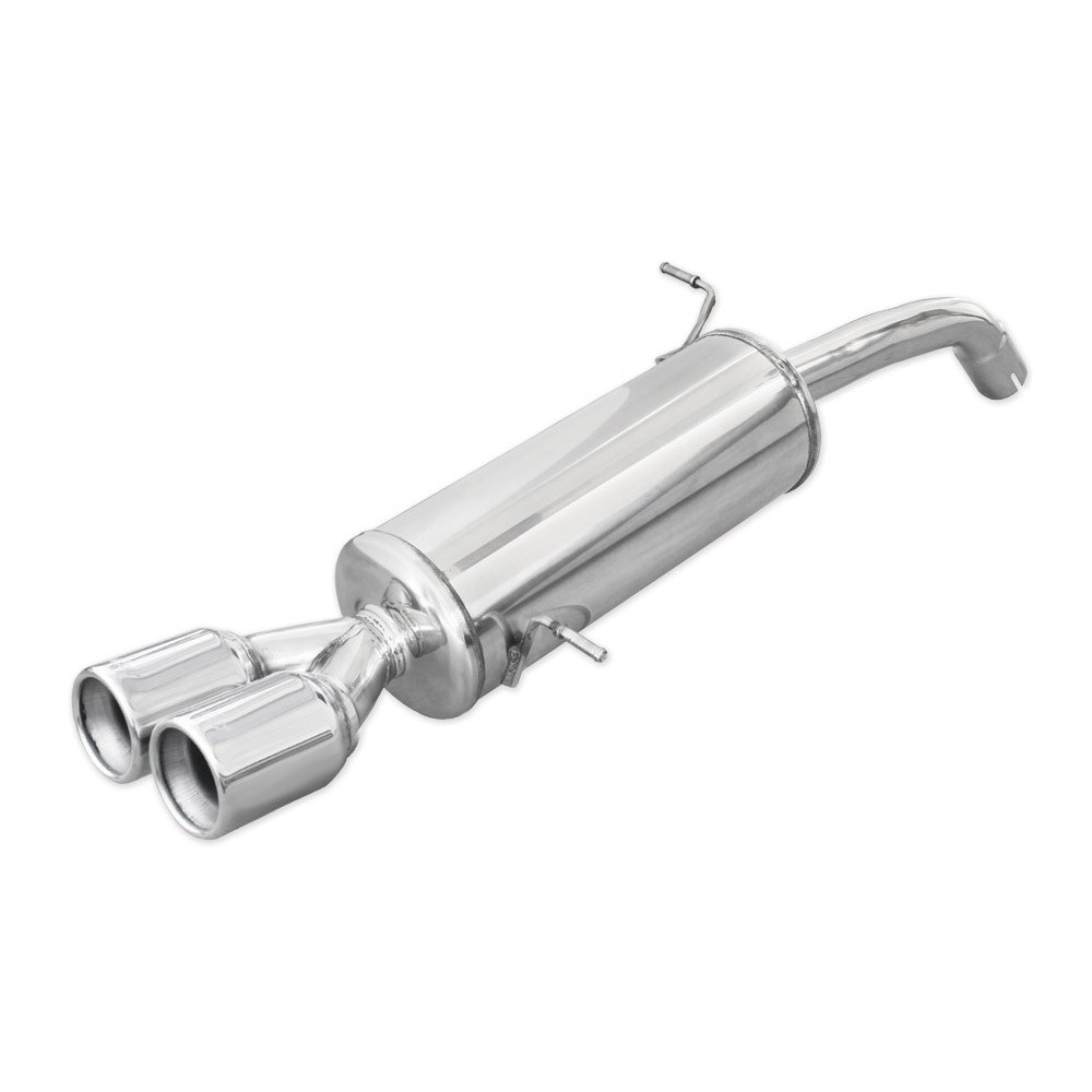 Inoxcar Exhaust Rear Silencer 2X80 FORD FIESTA Mk7 (‘13) 1.6 ST (180HP) after 2013 diam 54 - IC-FOFI22D80 - FOFI.22.D80 - 3661768117057