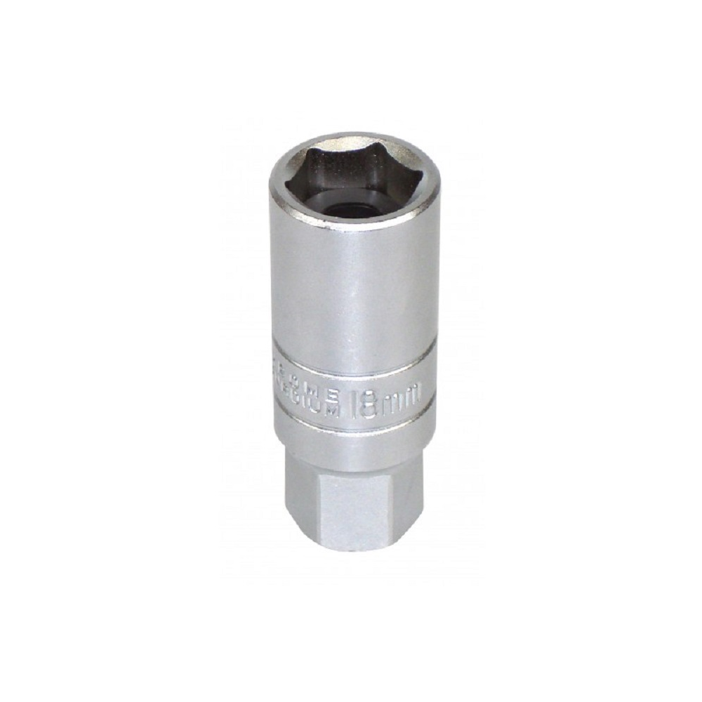 Long spark plug socket 18mm - 6 points- 1/2 square - AS-318271 - 3233753182717