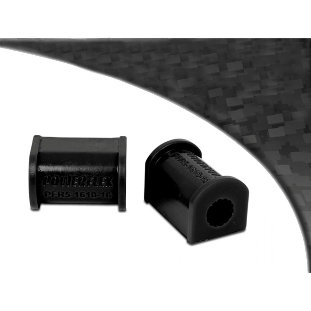 Powerflex Bushing Black Rear Anti-Roll Bar 16mm BMW E21 (2 Pieces) - PF-R5161016-2N - PFR5-1610-16BLK - 5055676534033