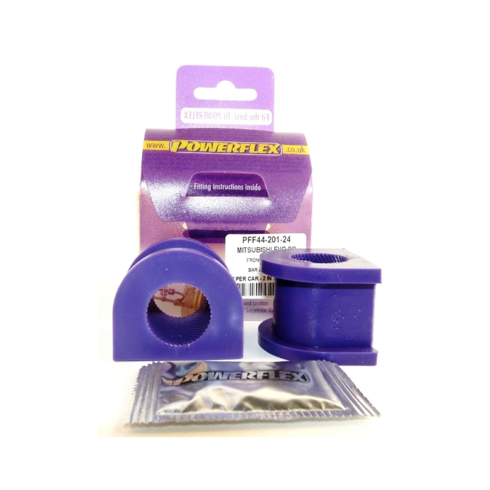 Silent-Bloc Powerflex Barra Anti-Rollio Anteriore Mitsubishi Evo 8 - 9 (2 Pezzi) - PF-F44-201-24-2 - PFF44-201-24 - 5055676505620