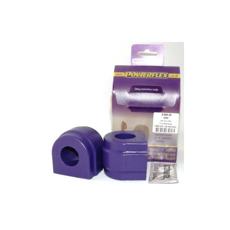 Silent-Bloc Powerflex Anti-Rollio Anteriore BMW X5 E53 (2 Pezzi) - PF-F590529-2 - PFF5-905-29 - 5055676502346