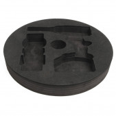 Mousse KIELDER pour emplacement roue de secours avec découpe sangle de remorquage et trou central