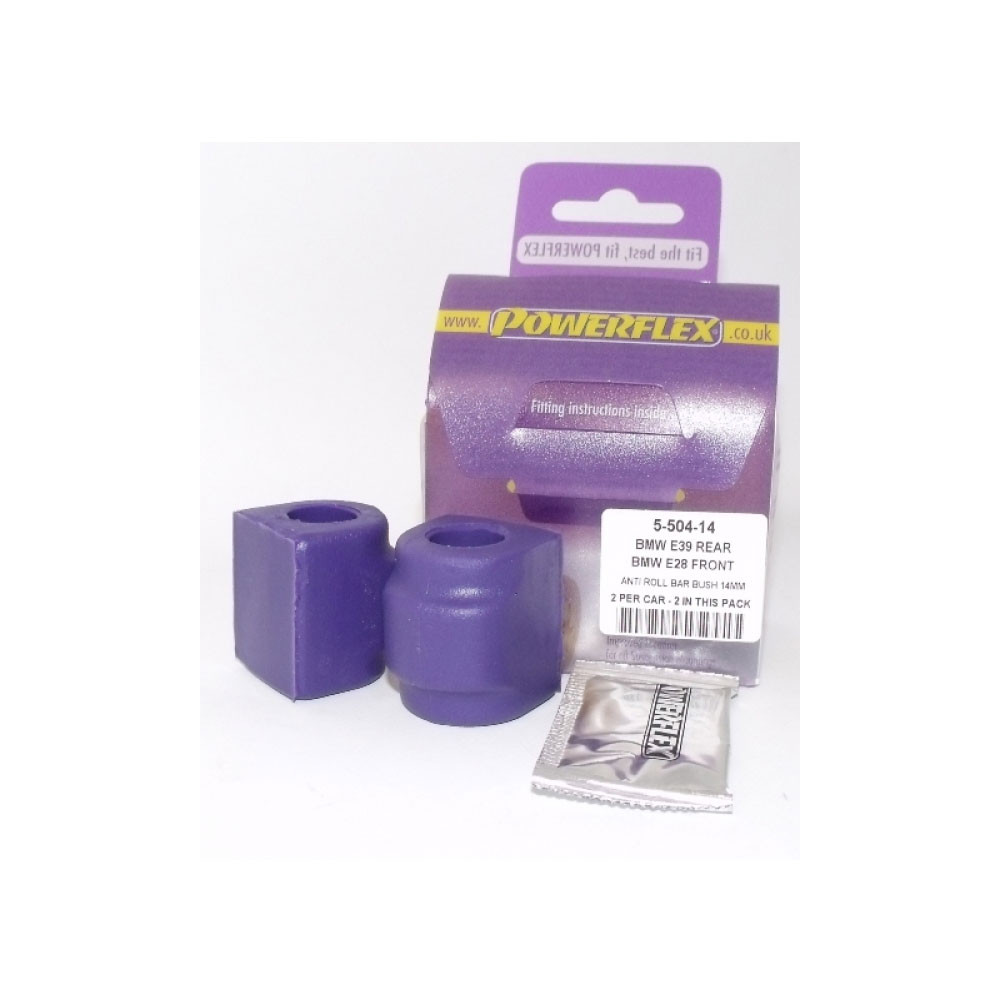 Silent-Bloc Powerflex Bras Barre Anti-Roulis Arrière 14mm BMW E39 (2 Pièces) - PF-R550414-2 - PFR5-504-14 - 5055676502087