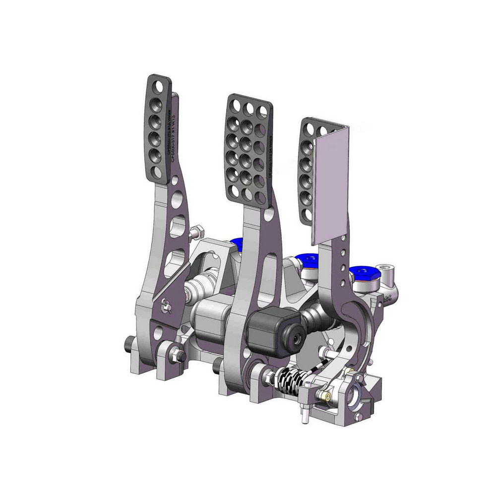 AP Racing 3-Pedal Kurbelgarnitur mit Beschleunigungssensor und UK-Gewinde - AP-CP5500-605UTS - CP5500-605UTS - 3661768824269