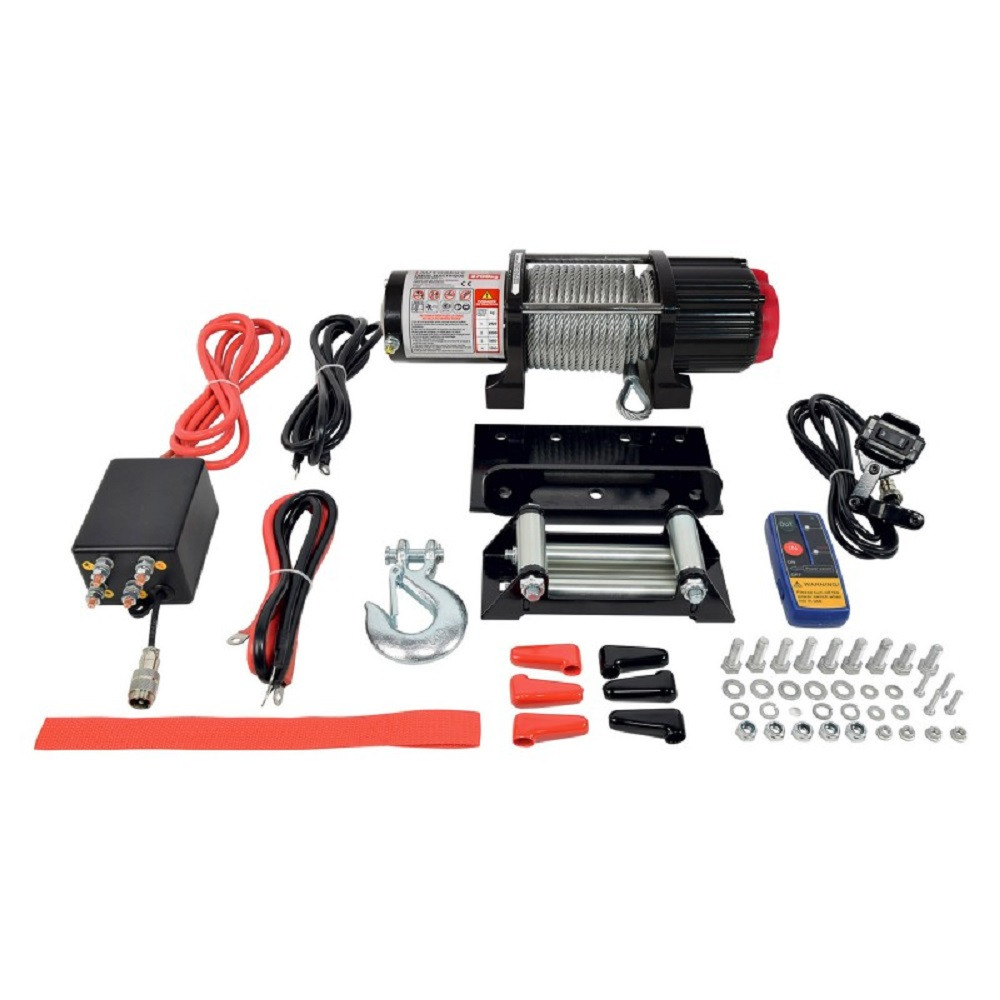 Treuil électrique 4X4 12V 2.7T câble acier 15m - AS-329111 - 3233753291112