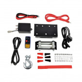 Verricello elettrico 4X4 12V 2.7T cavo in acciao 15m