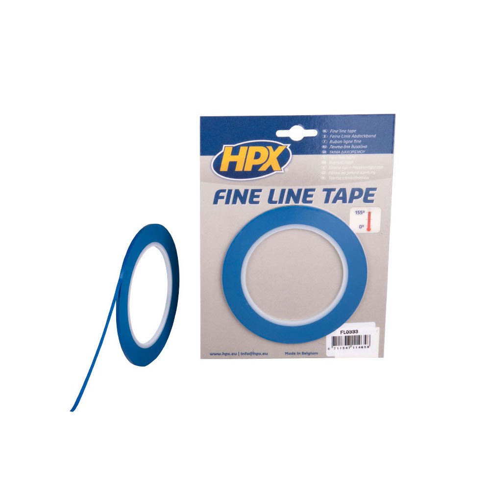 HPX Feines Linienband blau 12mm x 33m - HPX-FL1233 - FL1233 - 3661768793206