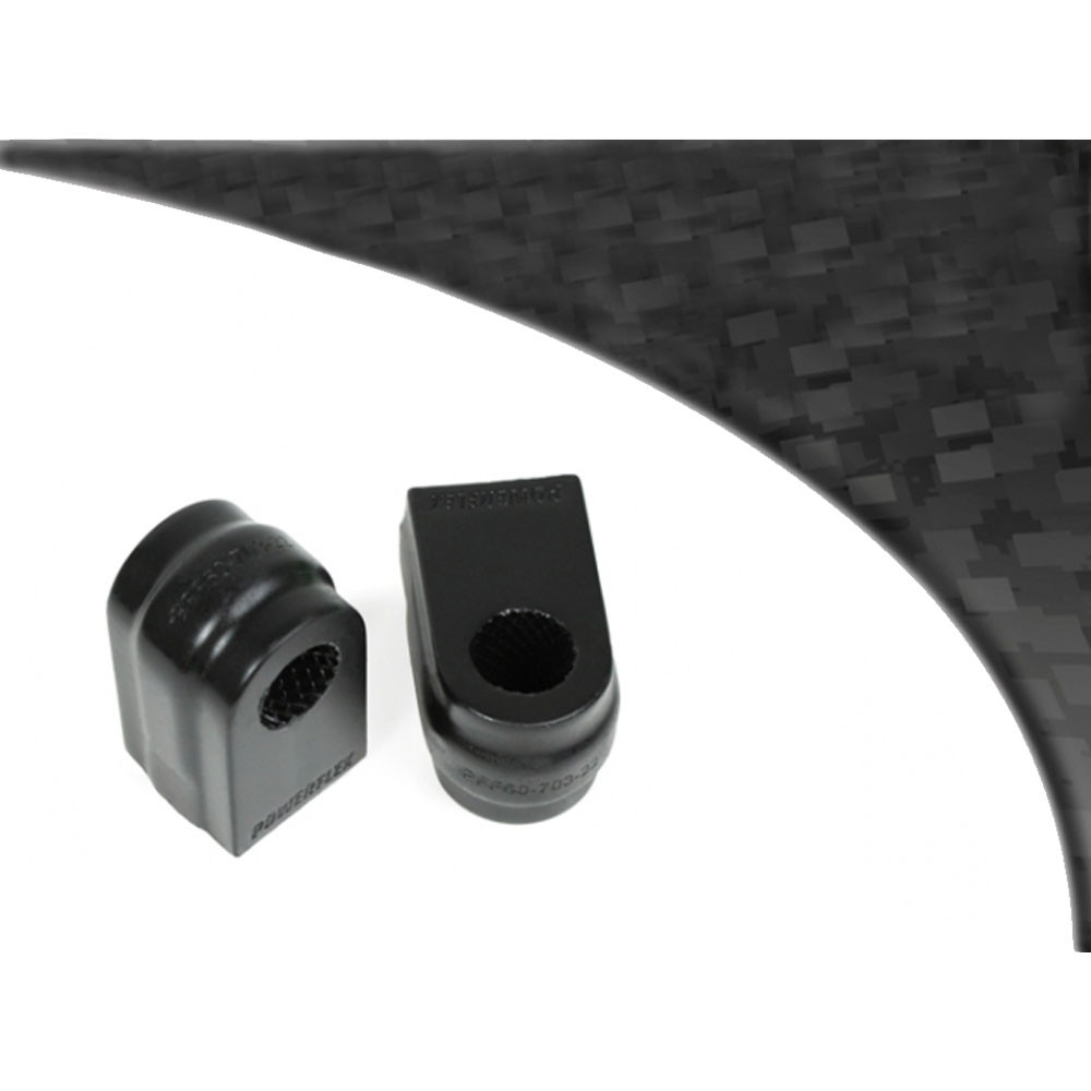 Silent block Powerflex Black Stabilisator 24mm Renault Megane 3 RS nach 2008 (2 Stück) - PF-F6070324-2N - PFF60-703-24BLK - 5055676533234