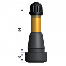 Valvola tubeless gommata ad alta pressione 5.5 bar