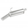 Inoxcar Stainless Rear Exhaust Peugeot 206 1.6 HDi 1x80mm