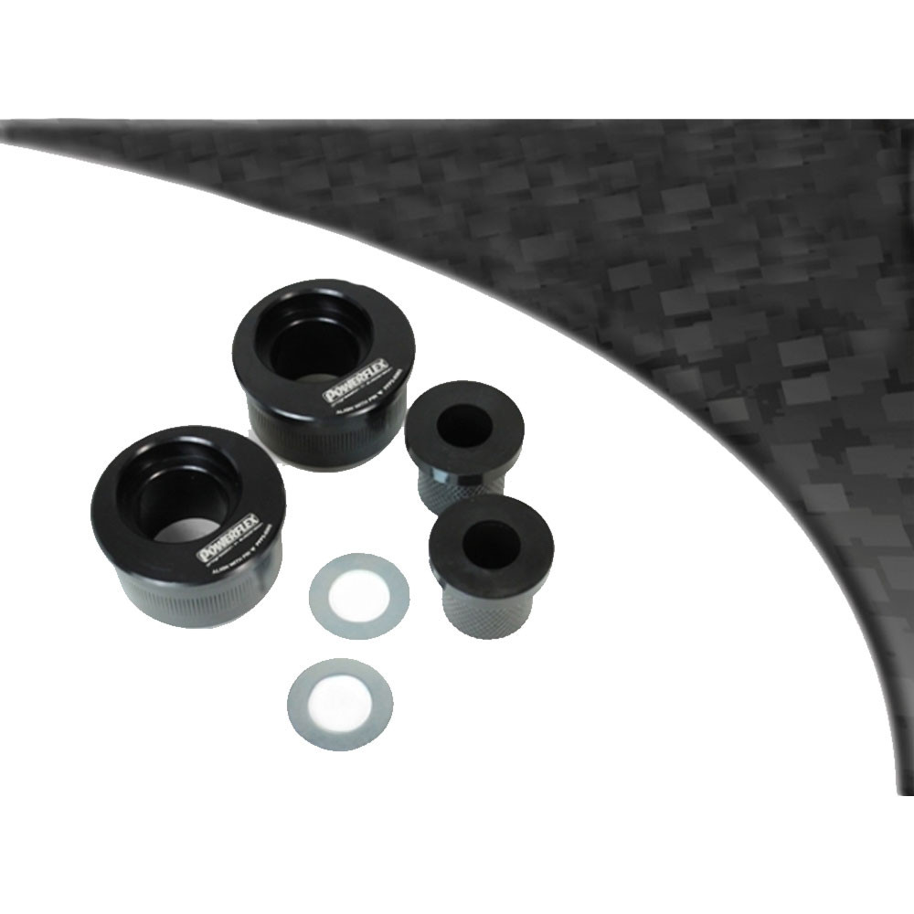 Silent bloc Powerflex Black arrière triangle avant BMW E30 M3 corps alu chasse excentrée - PF-F55303-2N - PFF5-5303BLK - 5055676554079