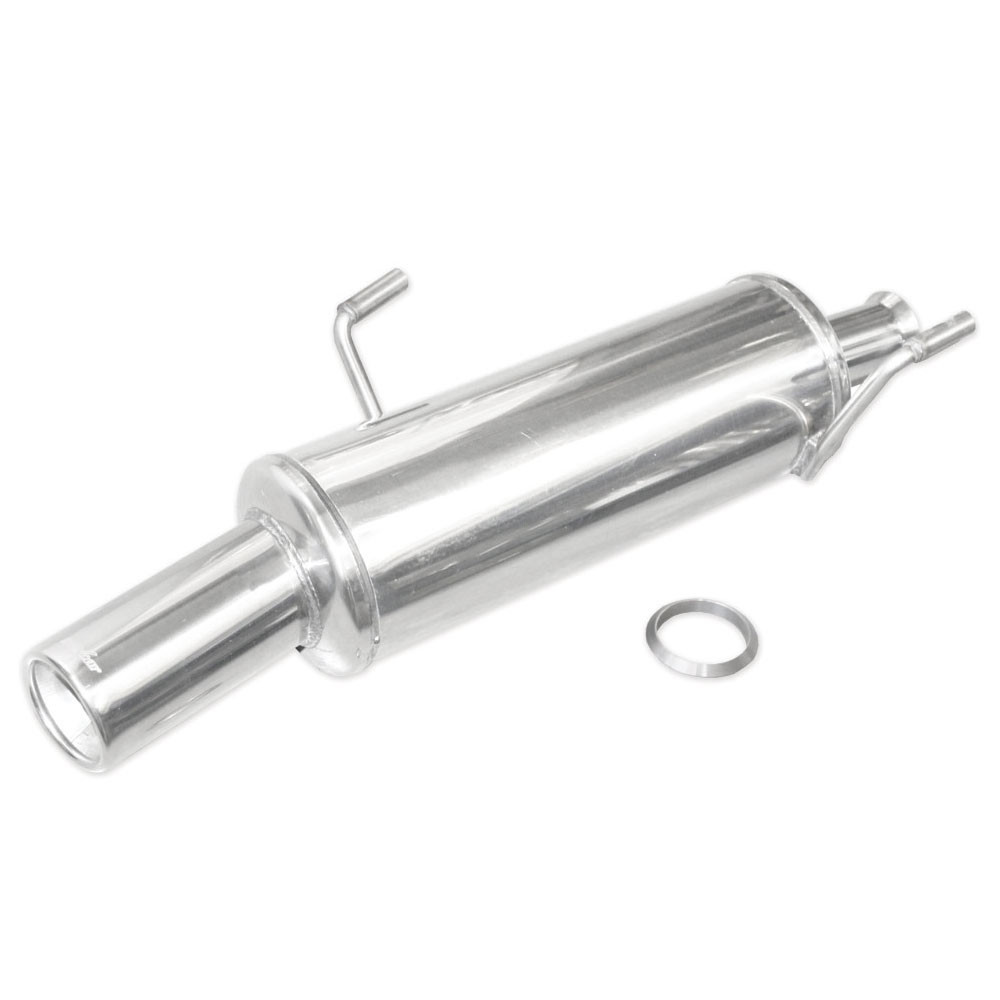 Inoxcar Stainless Rear Exhaust Peugeot 206 1.4 HDi 1x80mm - IC-PE2061280 - PE206.12.80 - 3661768282670