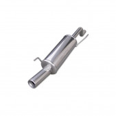 Inoxcar Stainless Rear Exhaust Fiat Grande Punto 1.4 After 2005 1x80mm
