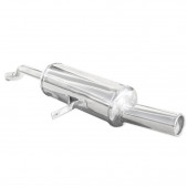 Inoxcar Stainless Rear Exhaust Renault Clio 3 1.5 DCi After 2005 1x80mm