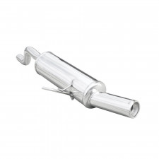 Inoxcar Stainless Rear Exhaust Renault Clio 2 1.4 16v After 1999 1x80mm