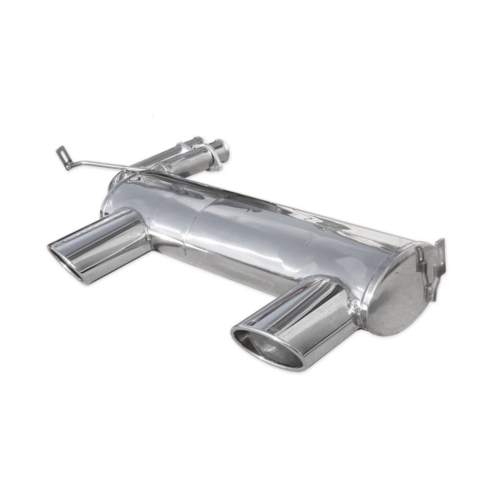 Inoxcar Stainless Rear Exhaust BMW M3 3.2 E46 1x150x105mm Slanted - IC-OVBME46150 - OVBM.E46.150 - 3661768323267