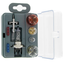 Kit di emergenza H1/H7 12 V, 7 lampadine + 6 fusibili