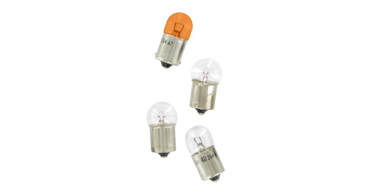 Bulb R10W 12V Tube BA15D x10 parts