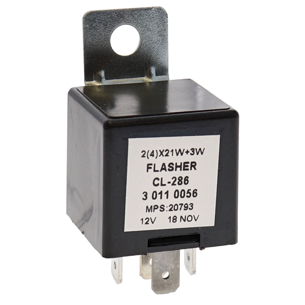 Zentrale Blinkleuchte 12V 4P SAE/BNA + Halterung - EL-CL286 - 3700660420053