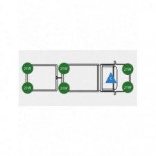 Centrale clignotant 24V 4P DIN + Supp.Remorque