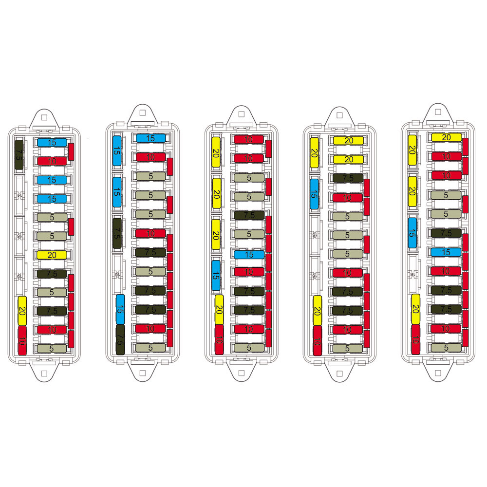 Scatola 13 Fusibili standard + fusibili - EL-MR260150 - 3700660491626