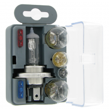 Kit de Secours H4 12V 6 Lampes + 3 Fusibles