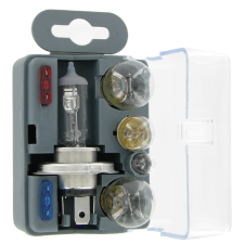 Kit di emergenza H4 12 V, 6 lampadine + 3 fusibili