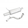 Auspuff Inoxcar Endschalldämpfer hinten 1X80 VOLKSWAGEN GOLF 4 1.9 TDI 130PS 2001-2004 diam 55