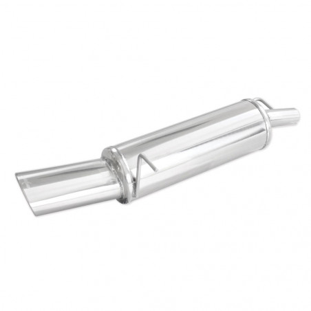 Terminal Echappement Inox Inoxcar Ford Fiesta 5 1.4 16v Après 2002 120x80mm