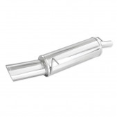 Terminal Echappement Inox Inoxcar Ford Fiesta 5 1.4 16v Après 2002 120x80mm