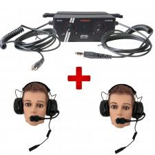 Pack 2 GT2i Pro headsets + GT2i Race & Safety Pro amplifier
