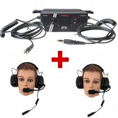 Pack 2 casques de liaison GT2i Pro + Radio GT2i Race & Safety Pro