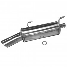 Inoxcar Stainless Steel Rear Exhaust / Muffler Peugeot 206 1.4 16v After 2001 120x80mm