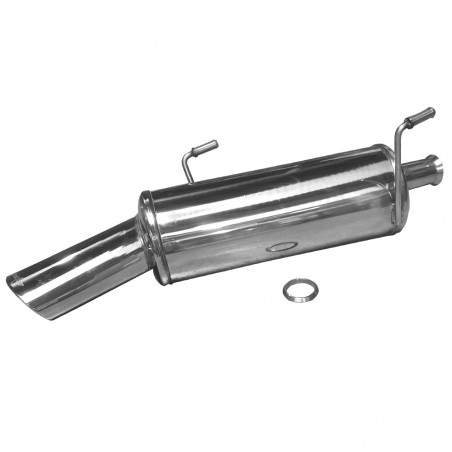 Terminaux / Silencieux Inoxcar Inox Peugeot 206 1.4 16v Après 2001 120x80mm
