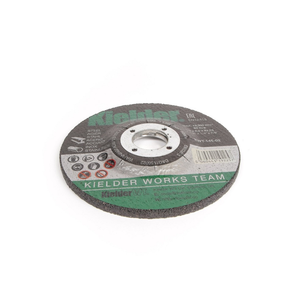 Disco abrasivo KIELDER 115mm x 6mm x 22.2mm (unita) - KWT-145-02 - KWT-145-02 - 5060441192257