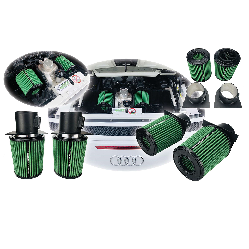 Green Filter OEM replacement air filter Audi R8 5,2 V10 09- (x2 filters) - GR-G591032-2 - G591032/2 - 3661768792865