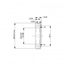 Drucklager AP Racing contact 50mm Durchmesser 40mm Innenbefestigung
