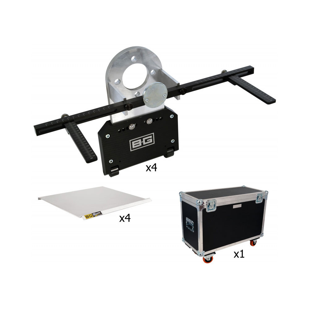 Satz Stellräder Pro ohne Bohrung 5x108 und 5x100 Zentralbohrung 72.6mm Ginetta - BG-R9309 - BGR9309 - 5060252098021