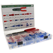 Confezione da 300 capicorda isolati + pinza