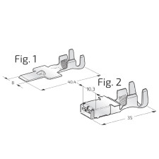 Connettore femmina 16 mm² x 20 pezzi
