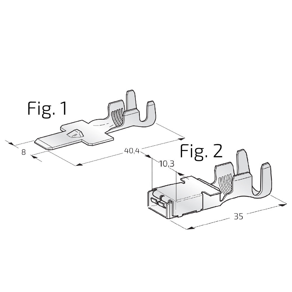 Cosse Mâle 6,0-8,0mm² x20 pièces - EL-OS07685 - 3700660426383