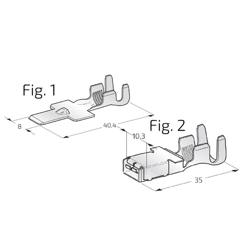 Connettore maschio 10,0-16,0 mm² x 20 pezzi - EL-OS07690 - 3700660426390