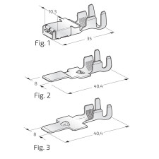Male Terminal 2.5–4.0 mm² x 20 pieces