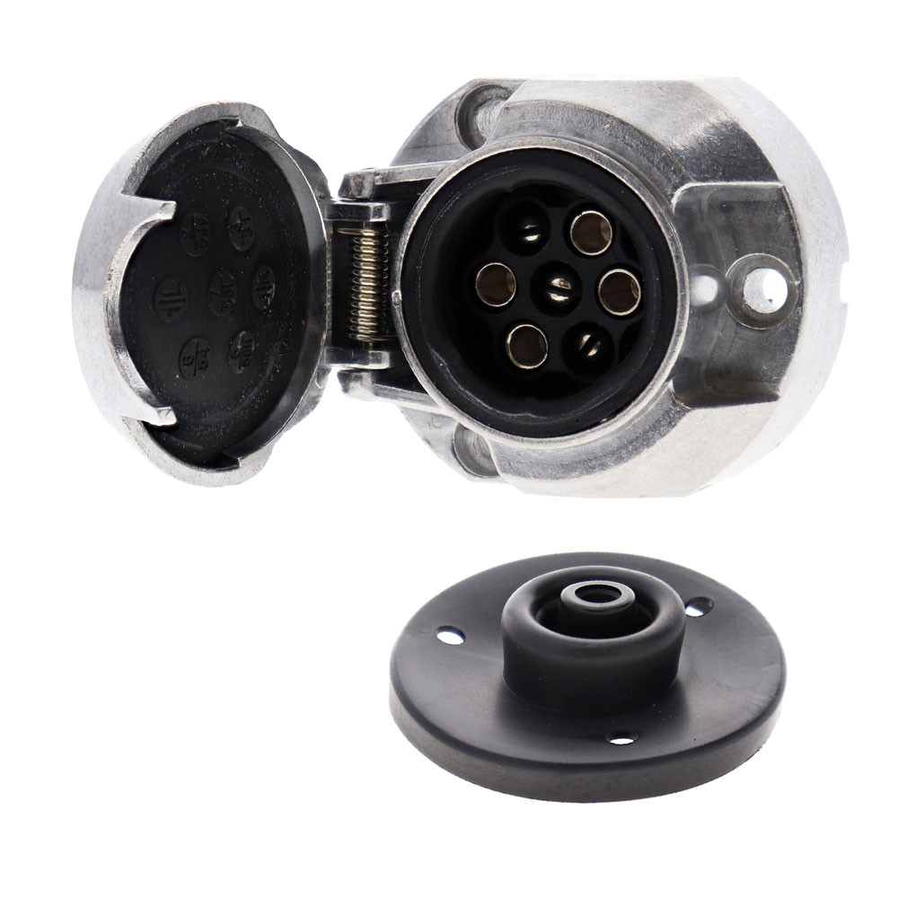 Prise 7 Pôles Métal 12V 12N + Joint - EL-TP403002A - 3700660436412