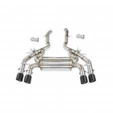 Inoxcar 2x90 X-Race Black matt rear muffler with valve BMW F87 M2 after 2020