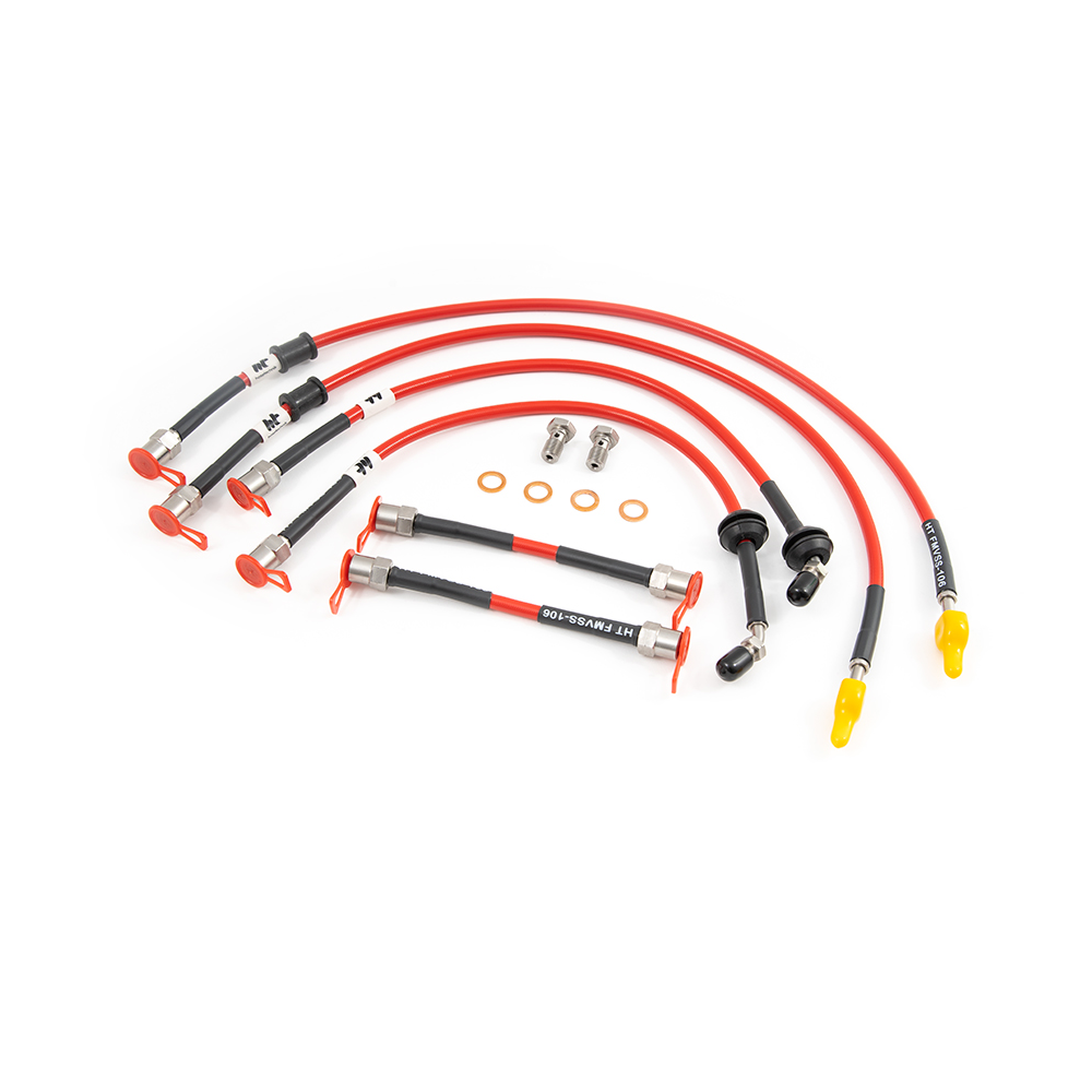 FORGE Kit 6 brake hoses for Renault Megane 4 RS 280 / 300hp - FO-HT-REN6308A.TRP - HT-REN-6-308A-CLEAR